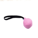 Pink Nylcot Ball Tug with rope handle, Pink For A Purpose, RNRK9